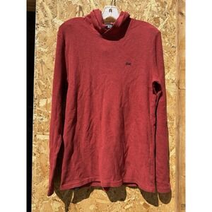 VTG Vans Hoodie Pullover Mens M Red Classic Logo Pullover Skate Grunge Sweater